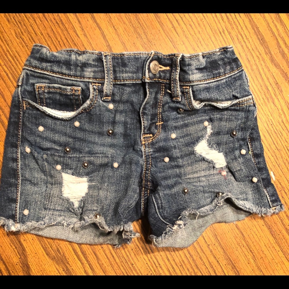 Abercrombie and Fitch Girls Jean shorts. Size 5/6